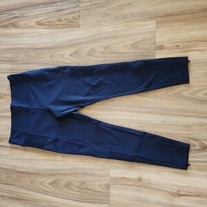 Athleta Delancey Moto Tight Leggings, Black, Size L